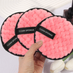 MAANGE 3Pcs Makeup Remover Puff,Soft and Skin Friendly Face Towel,Cleanning Tools Easy Carrying for Travel